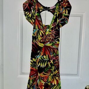 Tropical Print Women's Dress